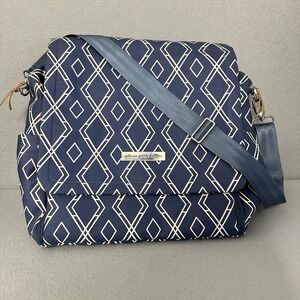 Petunia Pickle Bottom Convertible Diaper Bag Backpack Glazed Indigo GUC!